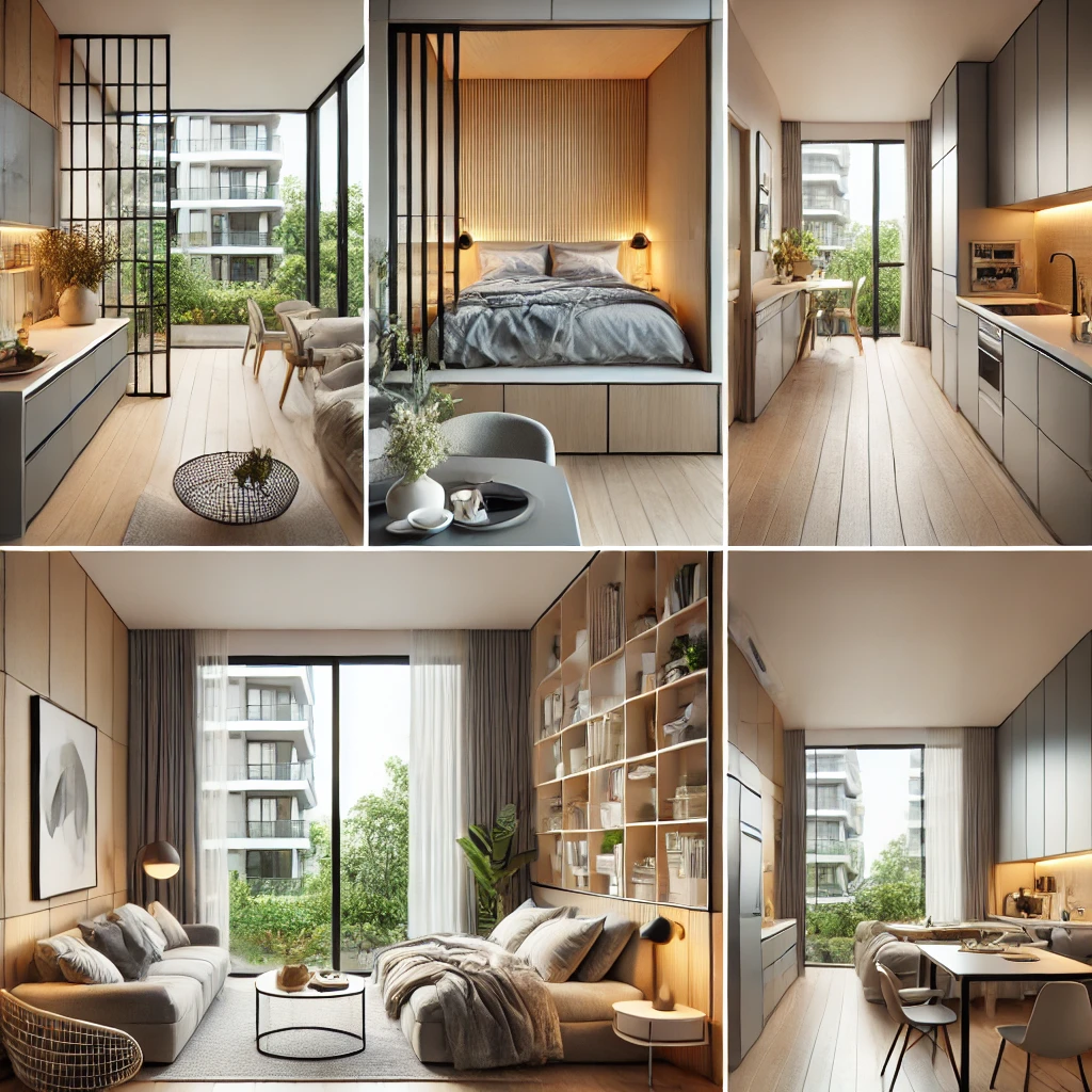 DALL·E 2025 01 12 19.32.16 A modern and stylish studio apartment located in Bhubaneswar India show